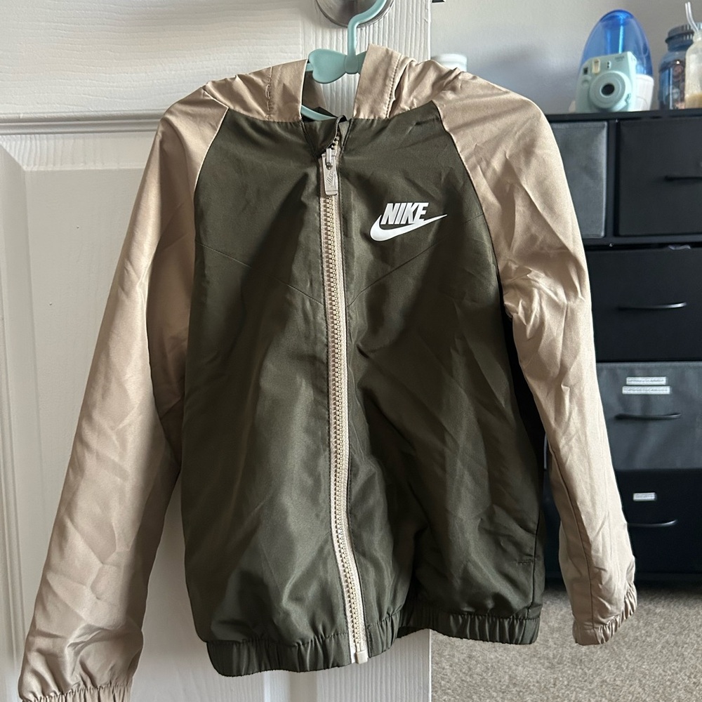 Nike Khaki and Cream Jacket